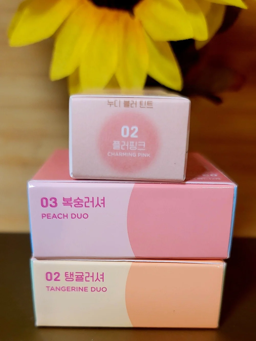 Colorgram's Tintin Dory's & Geek Nude Blur ~ Peach, Tangerine & Charming Pink